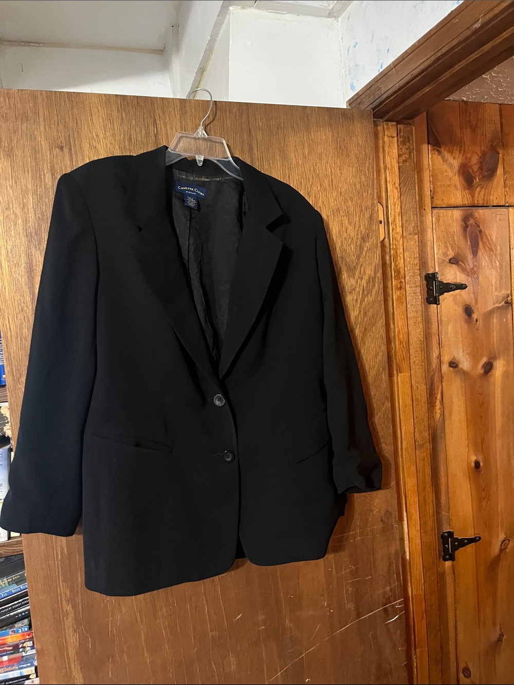 Charter Club Black Womens Blazer